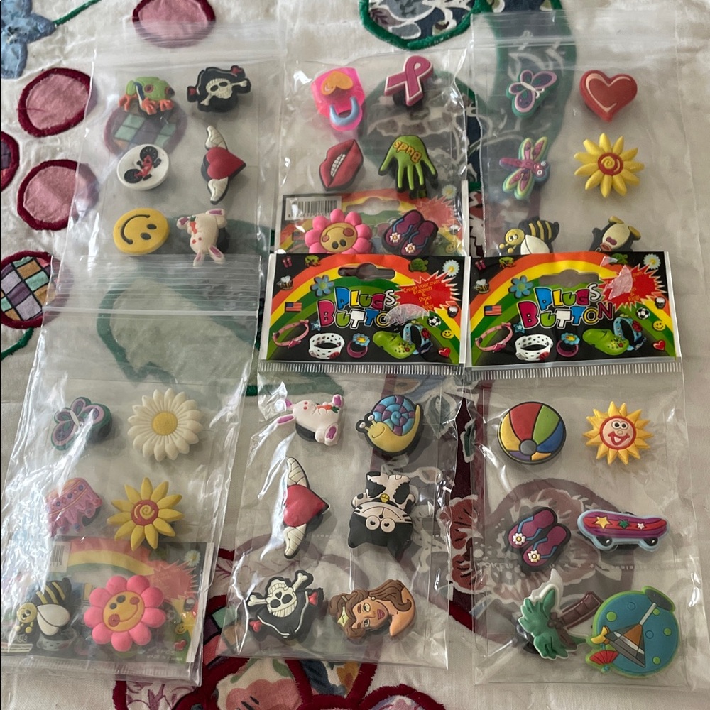 Colorful Shoe Charms Plugs Set For Kids and Adults Shoes Clogs New